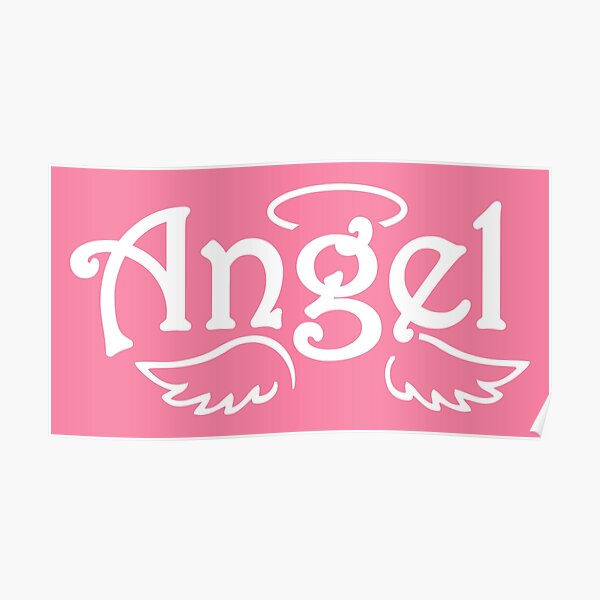 Angel Wings With Halo Posters | Redbubble