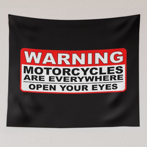 Item preview, Warning Motorcycles Are Everywhere Open Your Eyes designed and sold by nuttylass1.
