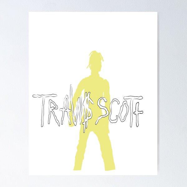 Item preview, Travisscott yellow sticker designed and sold by marissaskym.