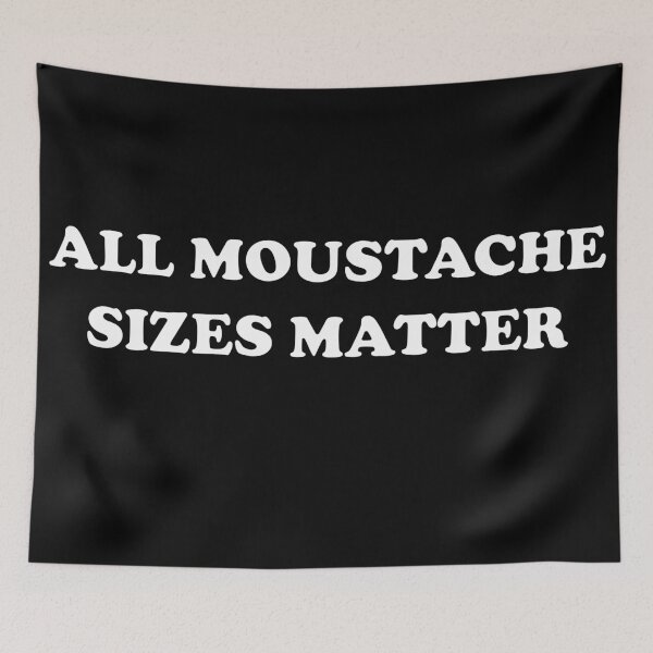 Item preview, All moustache sizes matter Dark mode designed and sold by Deegital18.