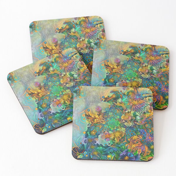 Item preview, Abstract flowers designed and sold by blackhalt.