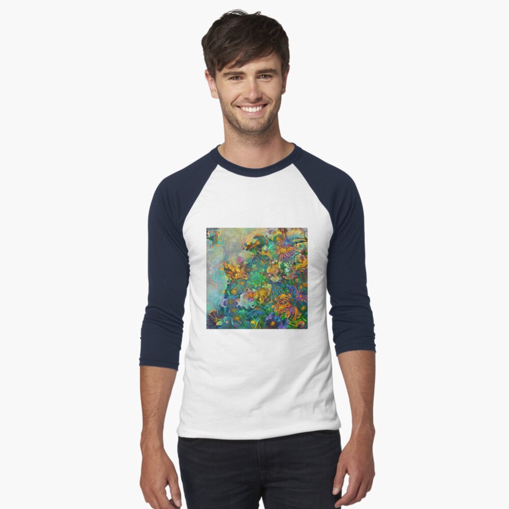 Item preview, Baseball ¾ Sleeve T-Shirt designed and sold by blackhalt.
