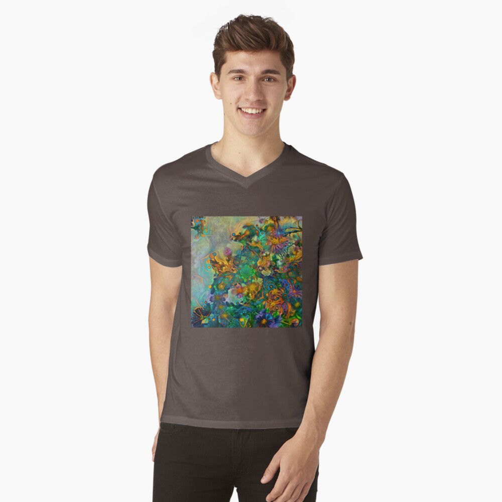 Item preview, V-Neck T-Shirt designed and sold by blackhalt.
