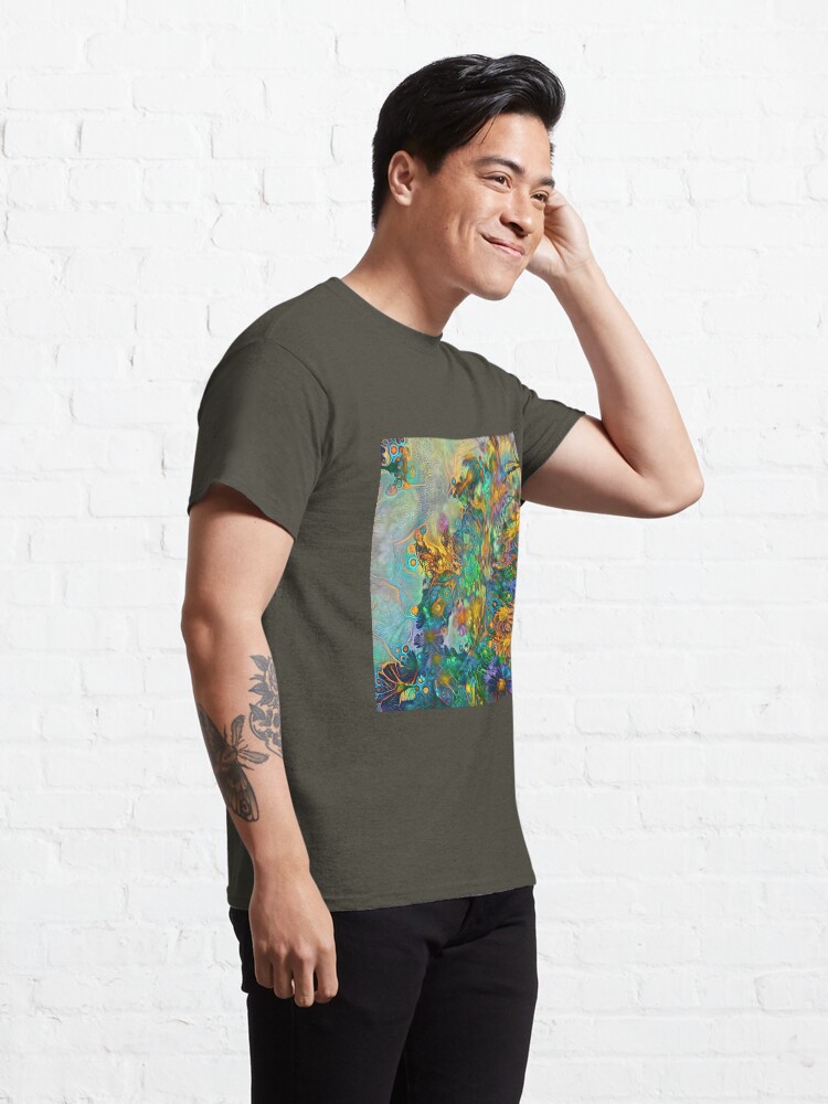 Alternate view of Abstract flowers Classic T-Shirt