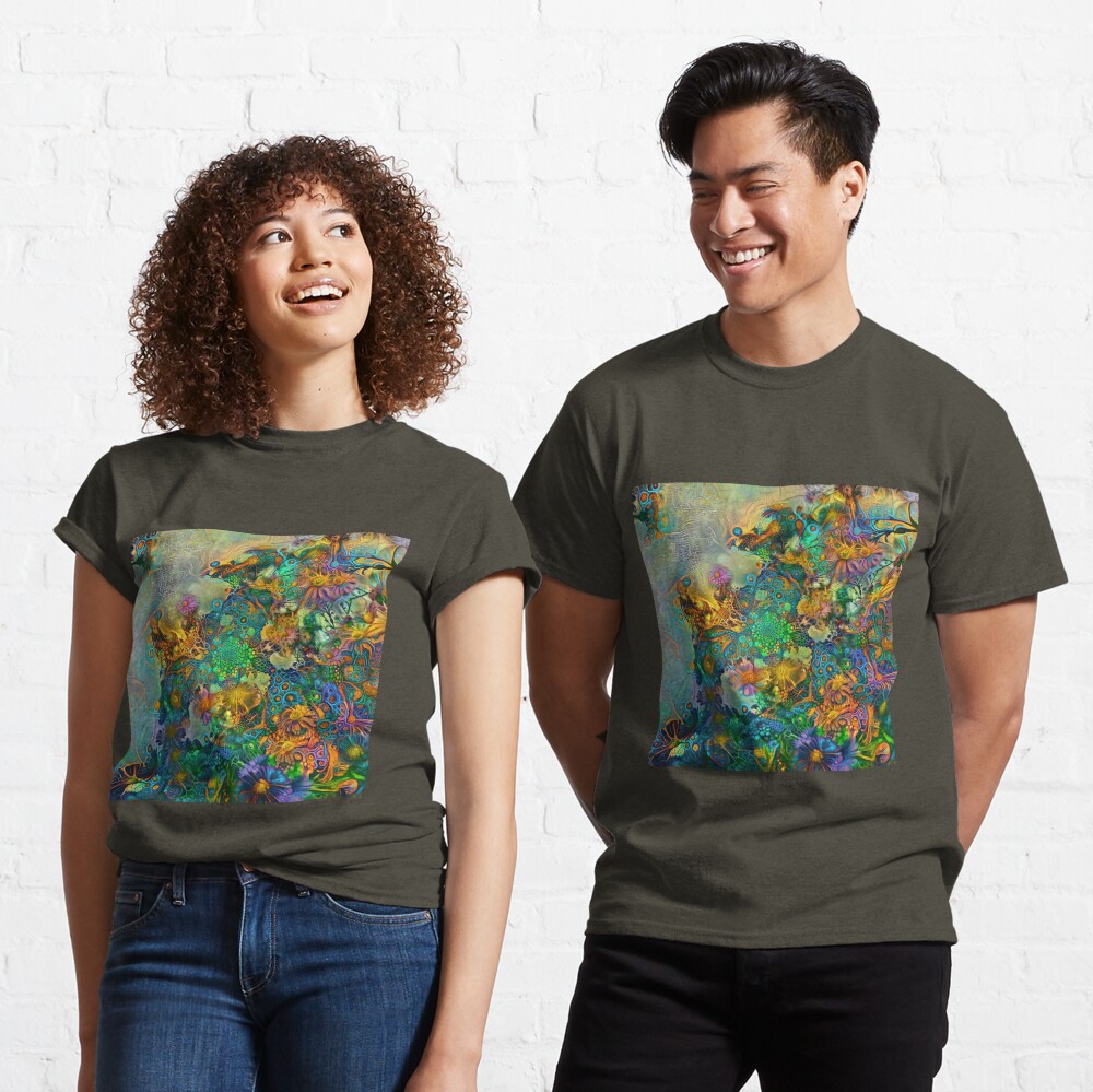 Abstract flowers Classic T-Shirt