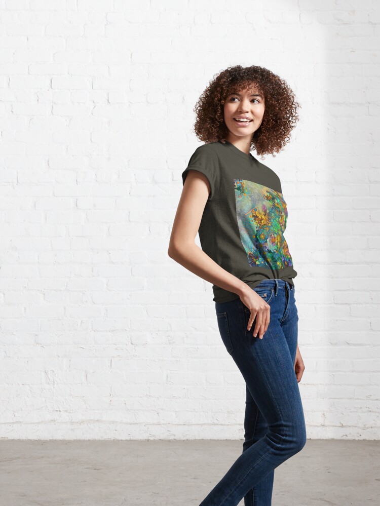 Alternate view of Abstract flowers Classic T-Shirt