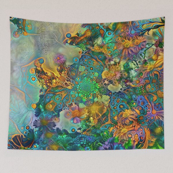 Item preview, Abstract flowers designed and sold by blackhalt.