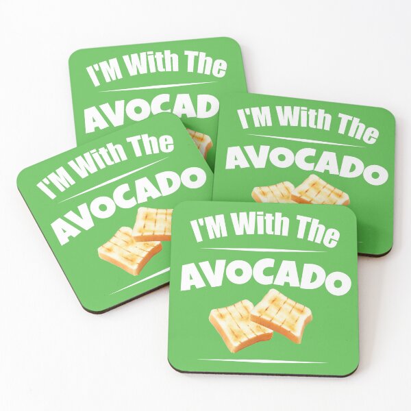 Item preview, I'm With The Avocado Fruit for Toast designed and sold by CharJens.