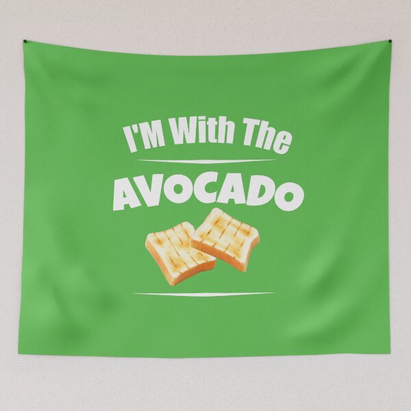 Item preview, I'm With The Avocado Fruit for Toast designed and sold by CharJens.