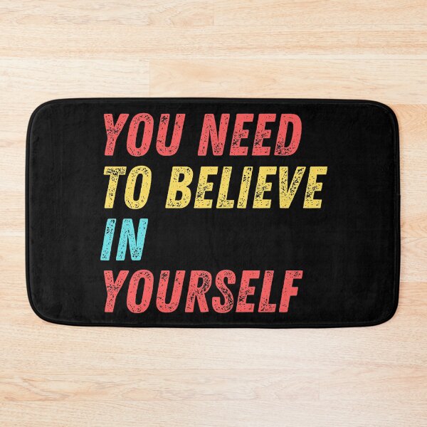 Item preview, You Need To Believe In Yourself vintage distressed red, yellow blue bold text. designed and sold by milkasweet.