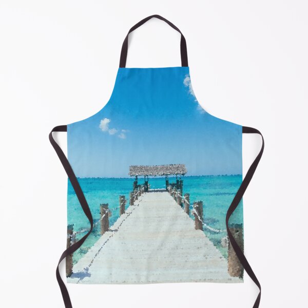 Item preview, Pier Over Blue Sea designed and sold by MathenaArt.