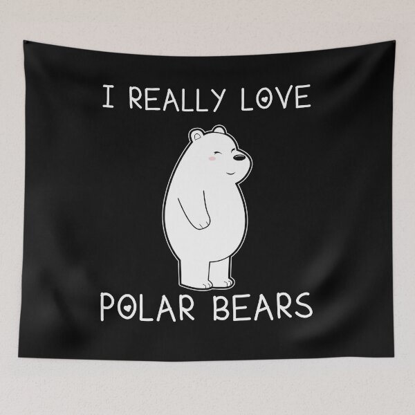 Item preview, Cute polar bear saying love designed and sold by Imutobi.