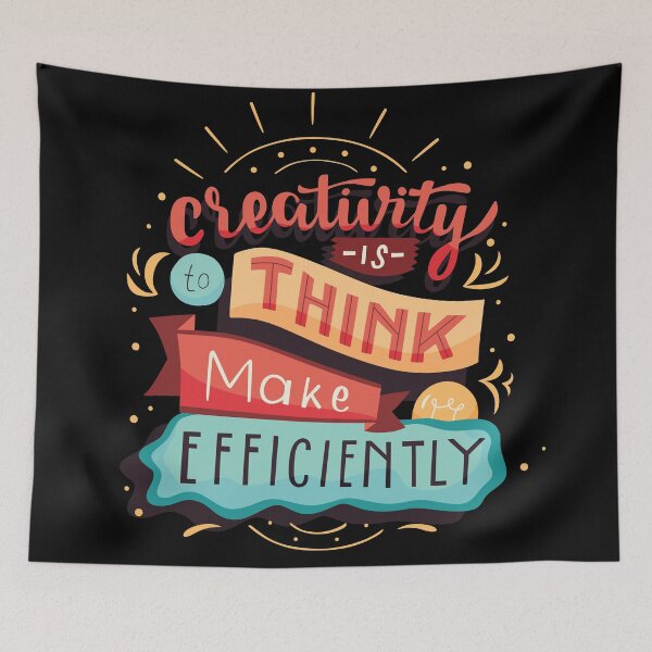 Item preview, 'Creativity is to think made efficiently' designed and sold by kalud-zoldyck.