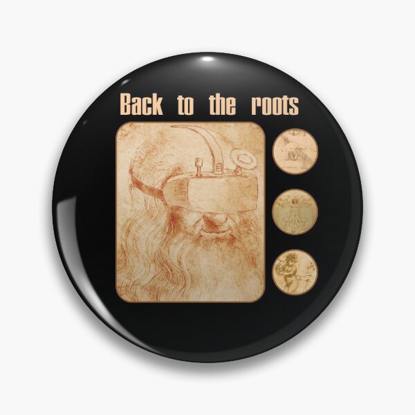Item preview, FPV Drone Pilot T-Shirt Design 'Back to the roots' with Leonardo Da Vinci wearing FPV goggles designed and sold by funpix-shop.