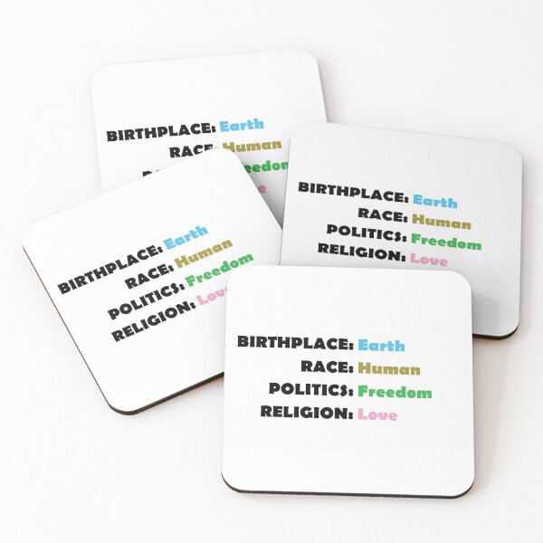 Item preview, Birthplace Earth Race Human Politics Freedom Religion Love - Black designed and sold by LookFrog.