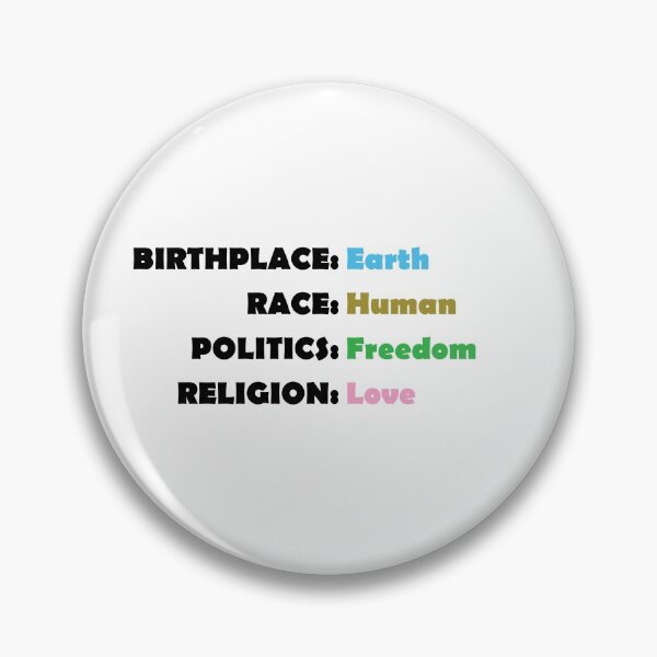 Item preview, Birthplace Earth Race Human Politics Freedom Religion Love - Black designed and sold by LookFrog.