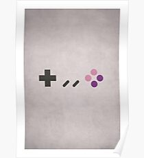 SNES - Nintendo Controller Minimalist Series Poster
