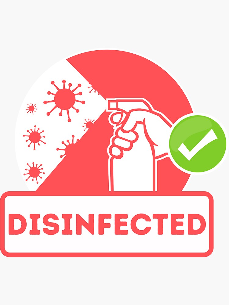 DISINFECTED sign for Vacation Rentals by IronMark19