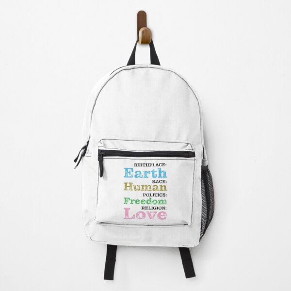 Item preview, Birthplace Earth Race Human Politics Freedom Religion Love - Black designed and sold by LookFrog.