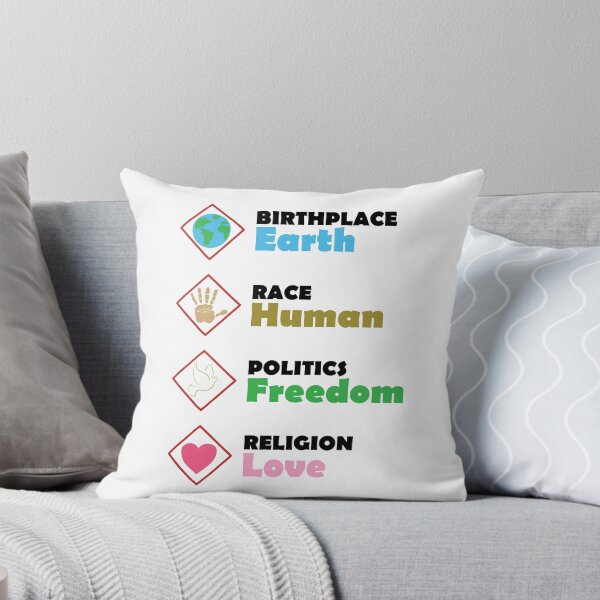 Item preview, Birthplace Earth Race Human Politics Freedom Religion Love - Black designed and sold by LookFrog.