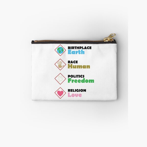 Item preview, Birthplace Earth Race Human Politics Freedom Religion Love - Black designed and sold by LookFrog.