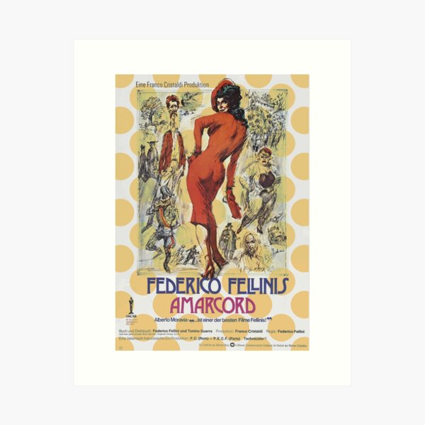 Item preview, Amarcord poster designed and sold by Cuttintees.