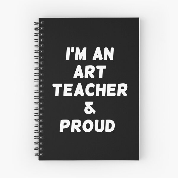 Item preview, I'M AN ART TEACHER & PROUD - White Writing designed and sold by akaiawa.