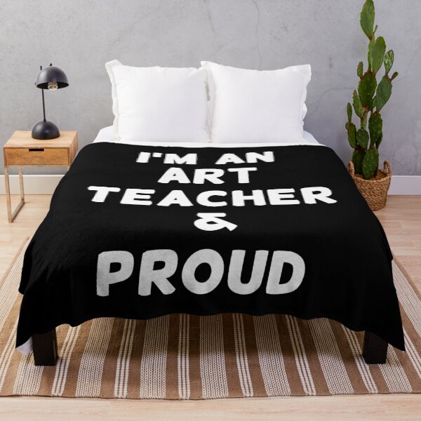Item preview, I'M AN ART TEACHER & PROUD - White Writing designed and sold by akaiawa.