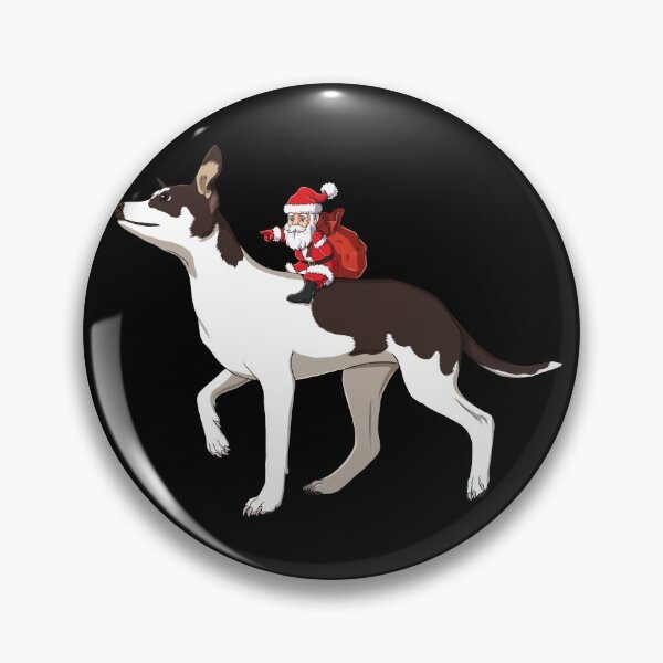 Item preview, Xmas Rat Terrier Dog and Santa Claus designed and sold by alwe-designs.