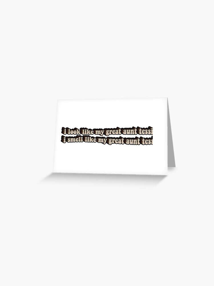 Carte De Vœux Grande Tante Tessie Citation De Ron Weasley Par Siddydesigns Redbubble