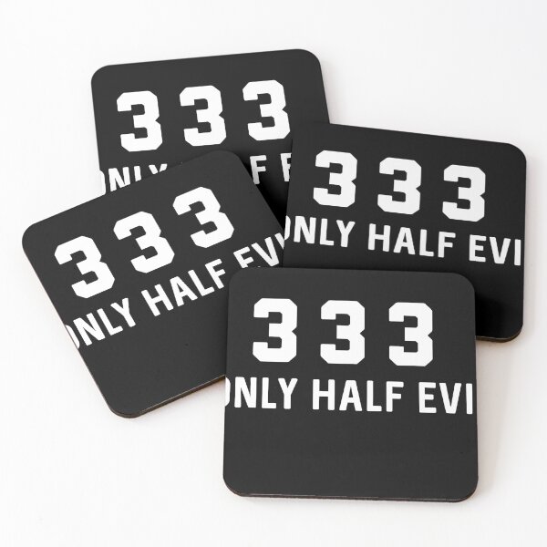 Aperçu de l'œuvre 333 Seulement la moitié du mal créée et vendue par Raw Creative Prints.