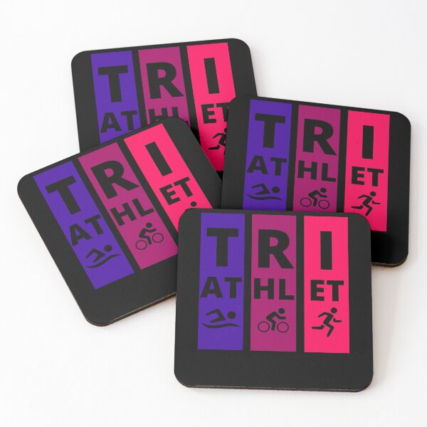 Item preview, TRI - Athlet 3 Colors Bars BRG Icons designed and sold by shopbikeshirt.
