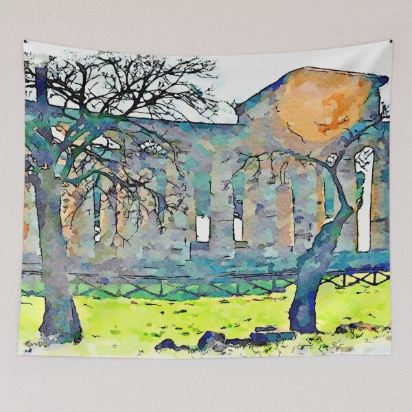 Item preview, Paestum: trees and temple designed and sold by Giuseppe Cocco.