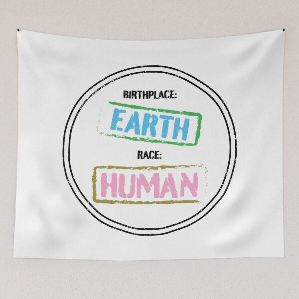 Item preview, Birthplace Earth Race Human Politics Freedom Religion Love - Stamp Style - Black designed and sold by LookFrog.