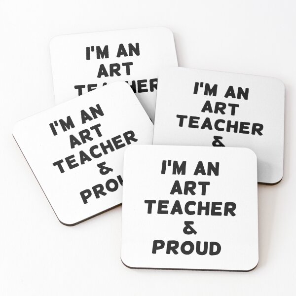 Item preview, I'M AN ART TEACHER & PROUD - Black Writing designed and sold by akaiawa.