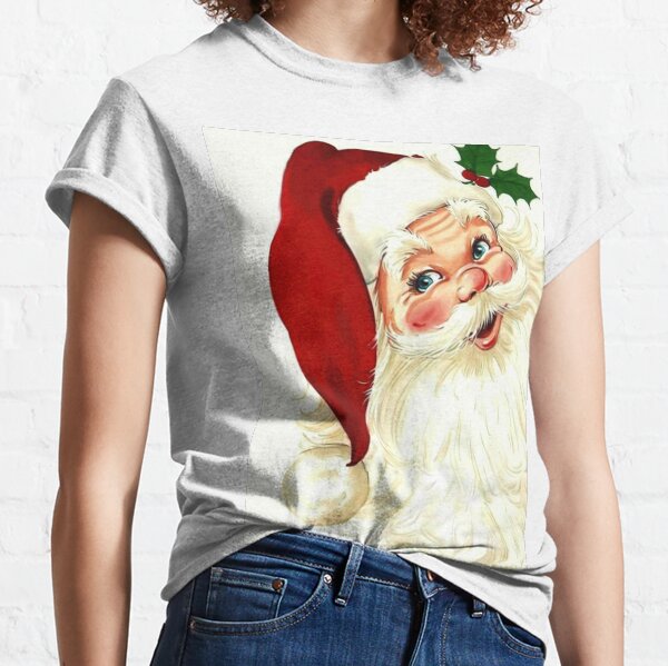 Cute laughing vintage santa Classic T-Shirt