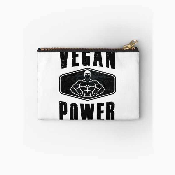 Item preview, Vegan Power - weight training - muscle building and fitness black style designed and sold by dJ-Design.