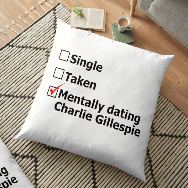 Mentally dating Charlie Gillespie Floor Pillow