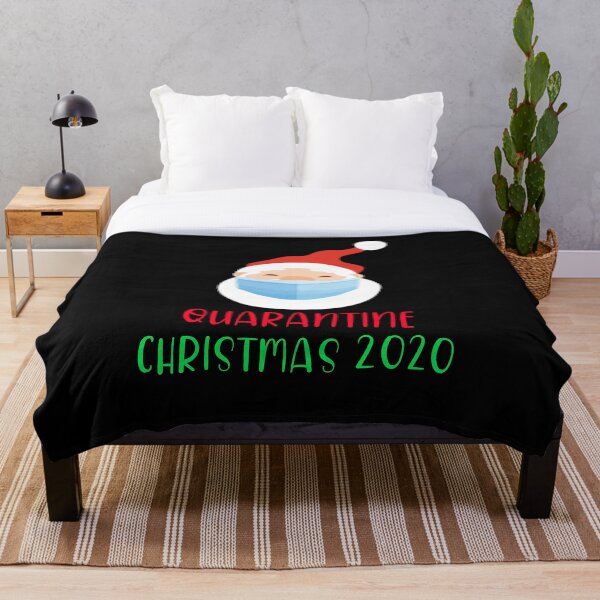Aperçu de l'œuvre Père Noël portant un masque, Noël de quarantaine 2020 créée et vendue par RobomShop.
