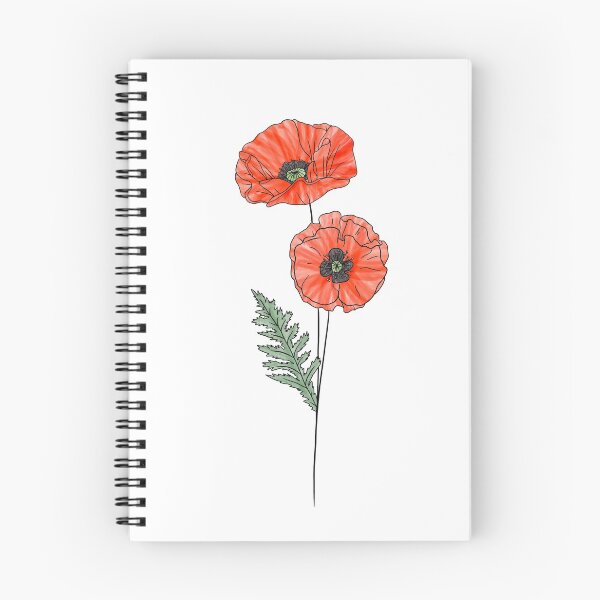 Artikelvorschau, August Geburtsmonat Blume | Mohn | Farbe entworfen und verkauft von ekwdesigns.