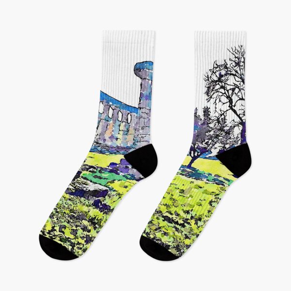 Item preview, Paestum: trees with column and temple in the archeolocical site designed and sold by Giuseppe Cocco.