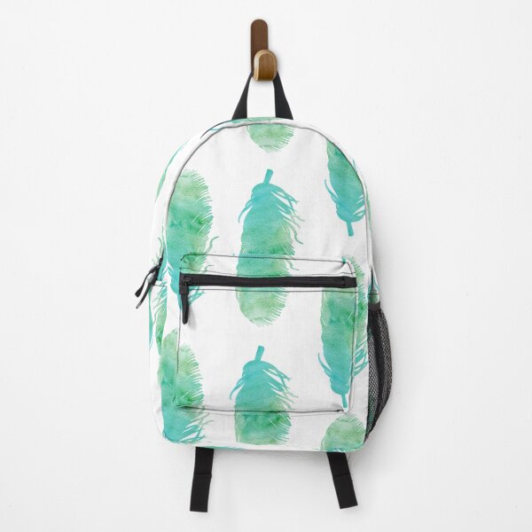 Item preview, Blue Green Bird Feather Pattern designed and sold by moodpixel.