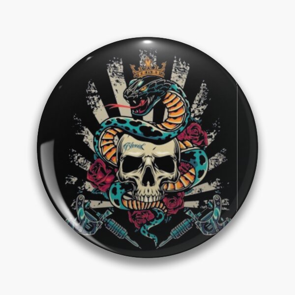 Item preview, vintage skull tattoo design designed and sold by AnthonyVdV.