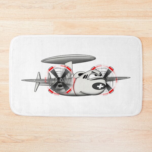 Item preview, E-2 Hawkeye Early Warning AEW Military Aircraft Cartoon Illustration designed and sold by hobrath.