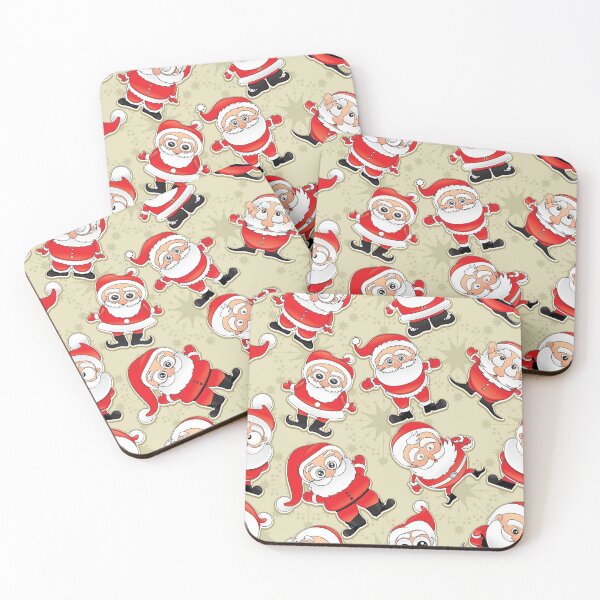 Item preview, Cute Funny Christmas Santa Pattern designed and sold by ForFunDesigns.