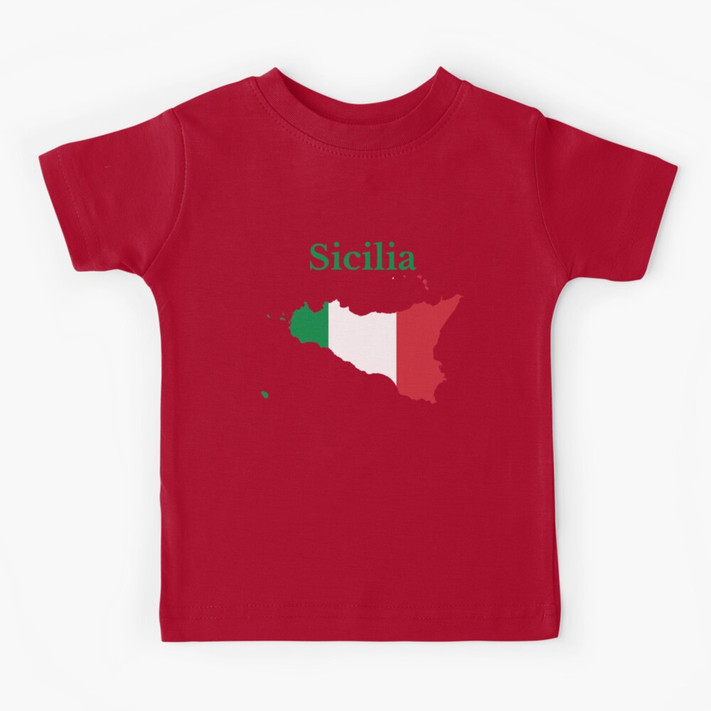 Province of Messina Map, Italian Province. Kids T-Shirt for Sale