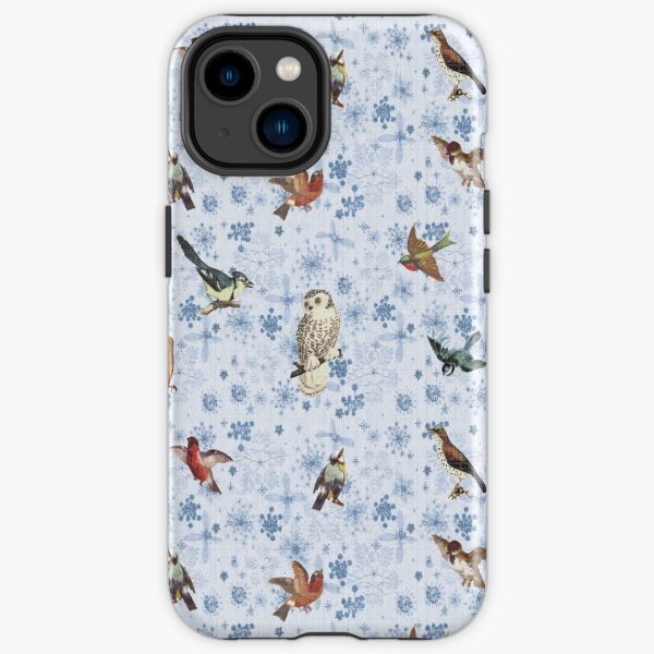 Winter Song Birds with snowflakes iPhone Tough Case
