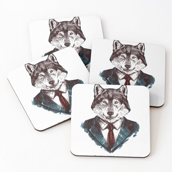 Item preview, Business wolf painting  designed and sold by AnthonyVdV.