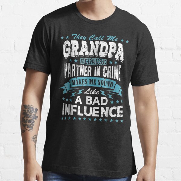 Funny Grandpa Shirts Papa Partner In Crime Dad Shirt, New Father