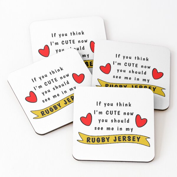 Item preview, If you think I'm cute now, you should see me in my rugby jersey designed and sold by TheGreenGoat.